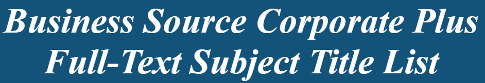 Business Source Corporate Plus